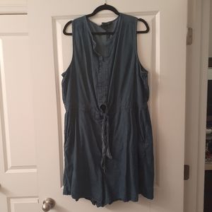 Denim romper